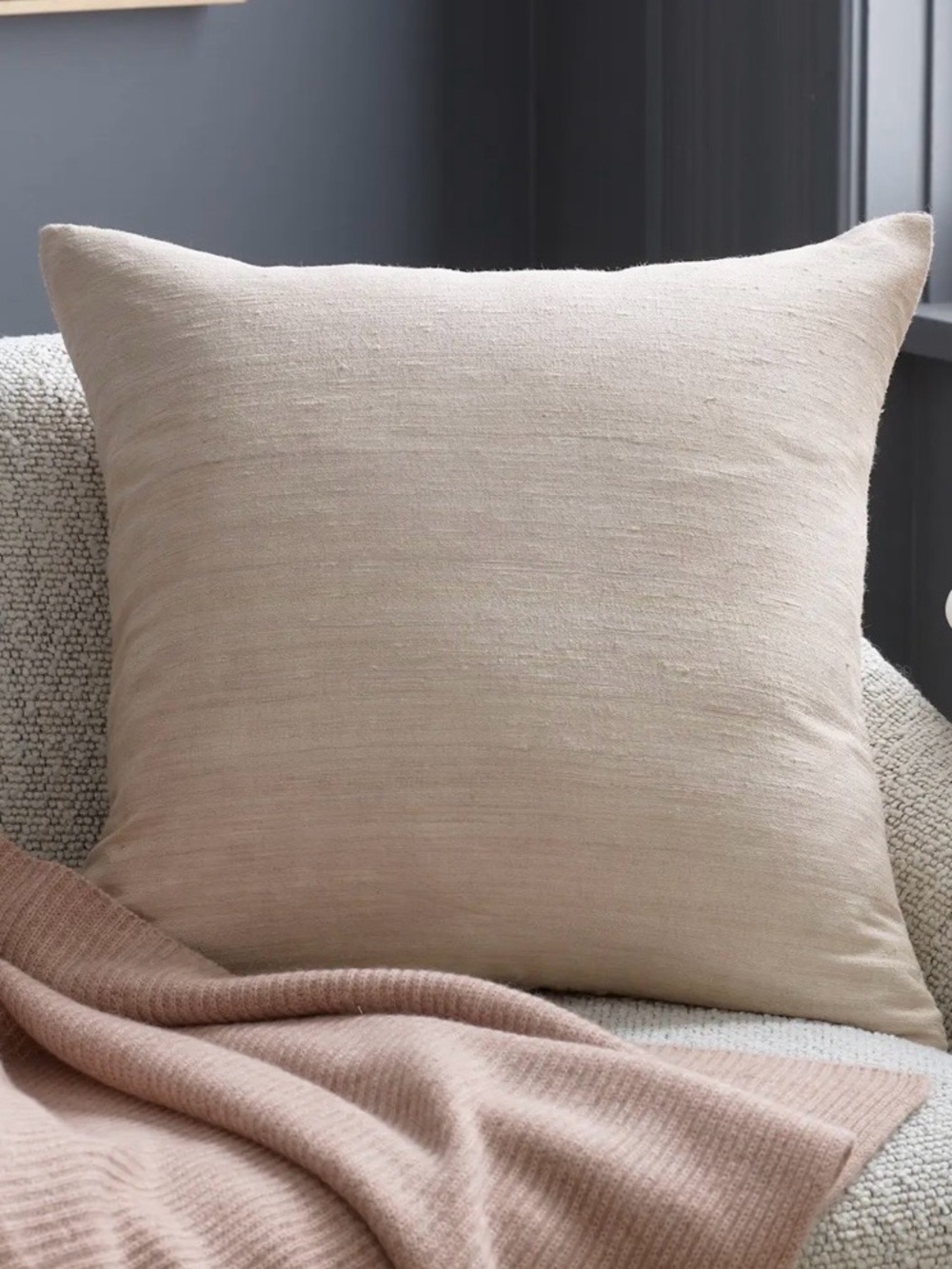 NEW Quince 100% Raw Silk Pillow Cover, 20 X 20